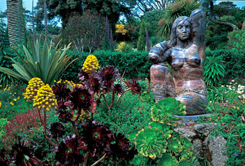 STATUE OF GAIA, EARTH MOTHER, ABBEY GARDENS