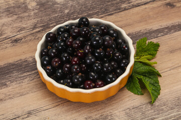Fresh ripe sweet black currant