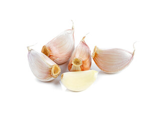 Garlic isolated on white background