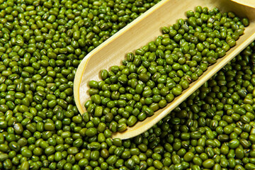 close up of mung beans background