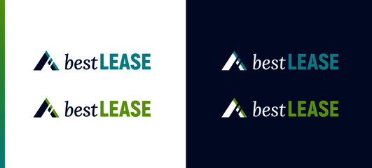READY TO USE: logo for leasing, finance, banking, services, money. Professional, minimalist and modern.