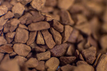 coffee granules close up