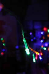 christmas lights in the night