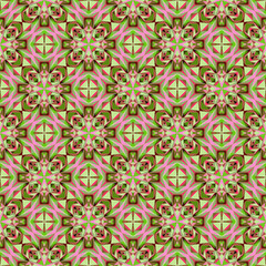 Geometric seamless pattern, ornament, abstract colorful background, fashion print, vector texture.