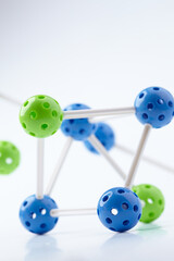 Molecular Structure on the white background