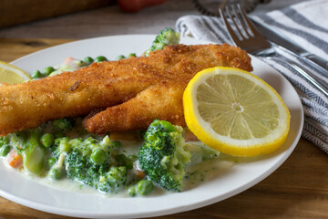 Fish meal with vegetables