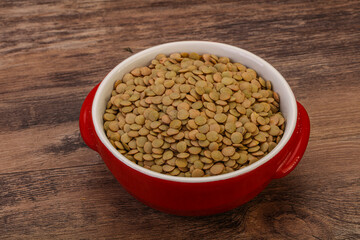 Vegan cuisine - Dry lentil heap