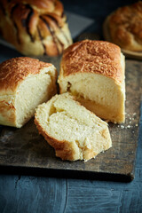 variety of Rustic Breads to take the breakfast. Delicious bread to take with marmalade of meats.