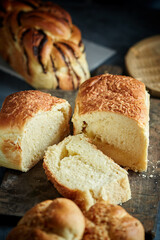 variety of Rustic Breads to take the breakfast. Delicious bread to take with marmalade of meats.