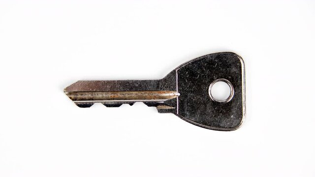 Animation of various keys on white background