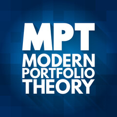 MPT - Modern Portfolio Theory acronym, business concept background