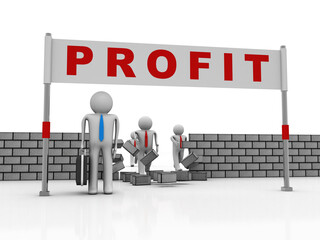 3d rendering business leadership concept 

