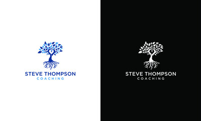 Human Tree Logo Design. Healthy People Tree Logo. People Tree Logo stock vector. Illustration of human
