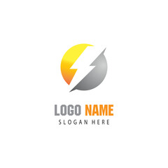 Fototapeta premium Lightning Logo Template vector symbol