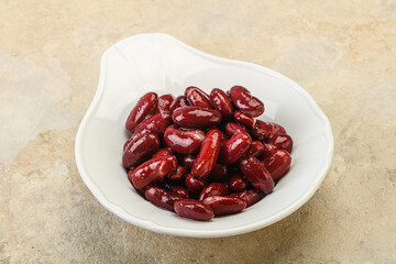 Canned red Kidney in the bowl