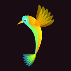 Flying bird vector