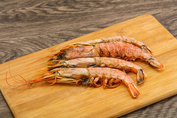 Tasty big Langoustine over the board