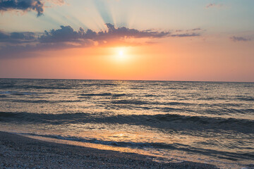 Fototapeta premium sunrise on the beach