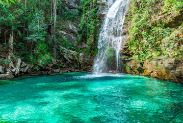 Santa Bárbar waterfall - Chapada dos Veadeiros, Goais, Brazil