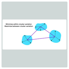 Vector illustration for Cluster Variation EPS10