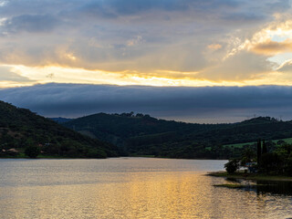 Benfica dam located in the city of Itaúna, Brazil.