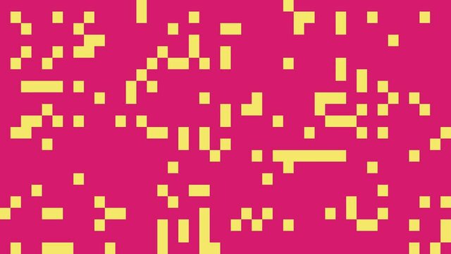 Colorful pixelated gradient. Seamless loop animation