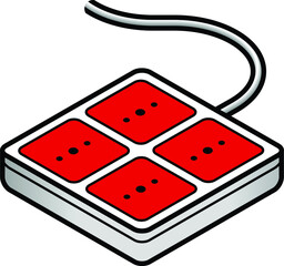 Ar power board with four sockets - Europe, Japan and some Asian countries.