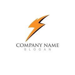 Thunderbolt  Logo Template vector icon