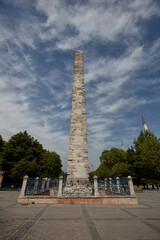 Constantine Obelisk 32-meter Byzantine obelisk of the X century Sultanahmet Square Istanbul Turkey