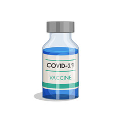 covid-19 vaccine injection bottle glass vial