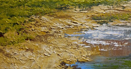 Oil texture, oil paintings. Fine art.