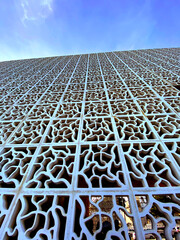 White wall textured build architecture modern abstract pattern