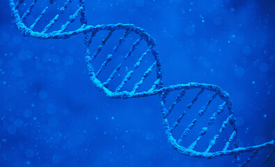 DNA biotechnology science medicine genetic concept. 3d render Illustration