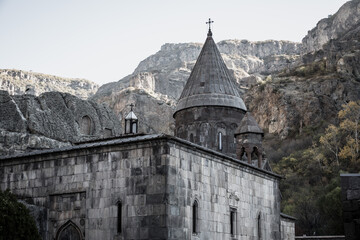 Fototapeta premium Monastery Geghard in the Kotayk province of Armenia, UNESCO World Heritage Site, Asia