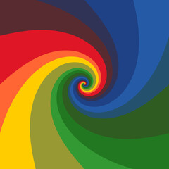 Colorful spiral background. Vector illustration
