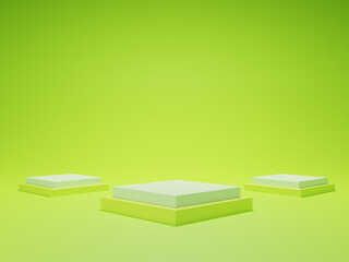Podium for product display, 3d rendering illustration.