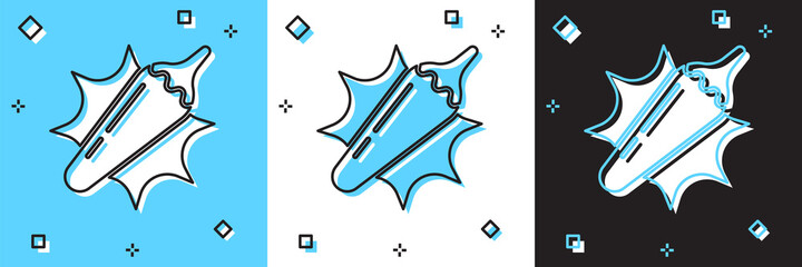 Set Hot chili pepper pod icon isolated on blue and white, black background. Design for grocery, culinary products, seasoning and spice package, cooking book. Vector.