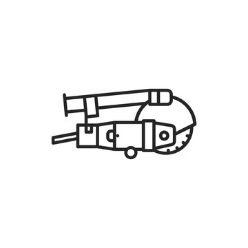 recommend clip art: Electric wall chaser color line icon. Pictogram for web page, mobile app, promo.