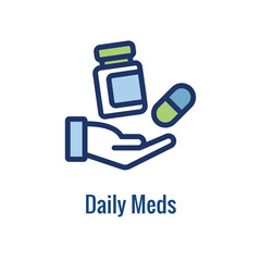 Pharmacy icon with an aspec of the pharma business - outline icon