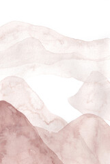 Obraz premium abstract brown watercolor paintings with different pressure mixtures. layered paintings overlap with beautiful compositions. art backgrounds for design elements, prints, posters, textures, etc.