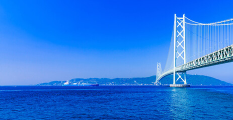 明石海峡大橋　（別名　パールブリッジ）　ローアングル