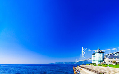 明石海峡大橋　（別名　パールブリッジ）　ローアングル