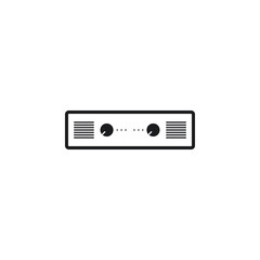 Power amplifier icon vector illustration