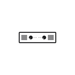 Power amplifier icon vector illustration