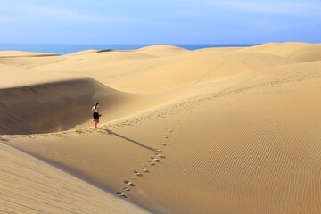 Fototapeta na wymiar Gran Canaria sand dunes
