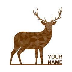 Naklejka na ściany i meble Deer logo