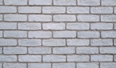 White brick wall background. Brick white background