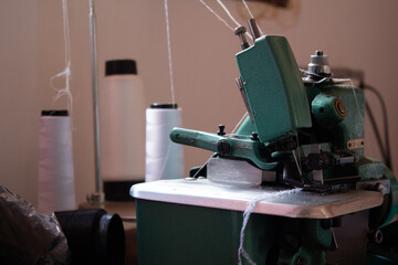 sewing machine in a machine