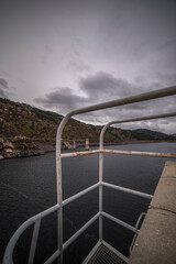Obraz premium Presa de embalse del Atazar, Madrid.