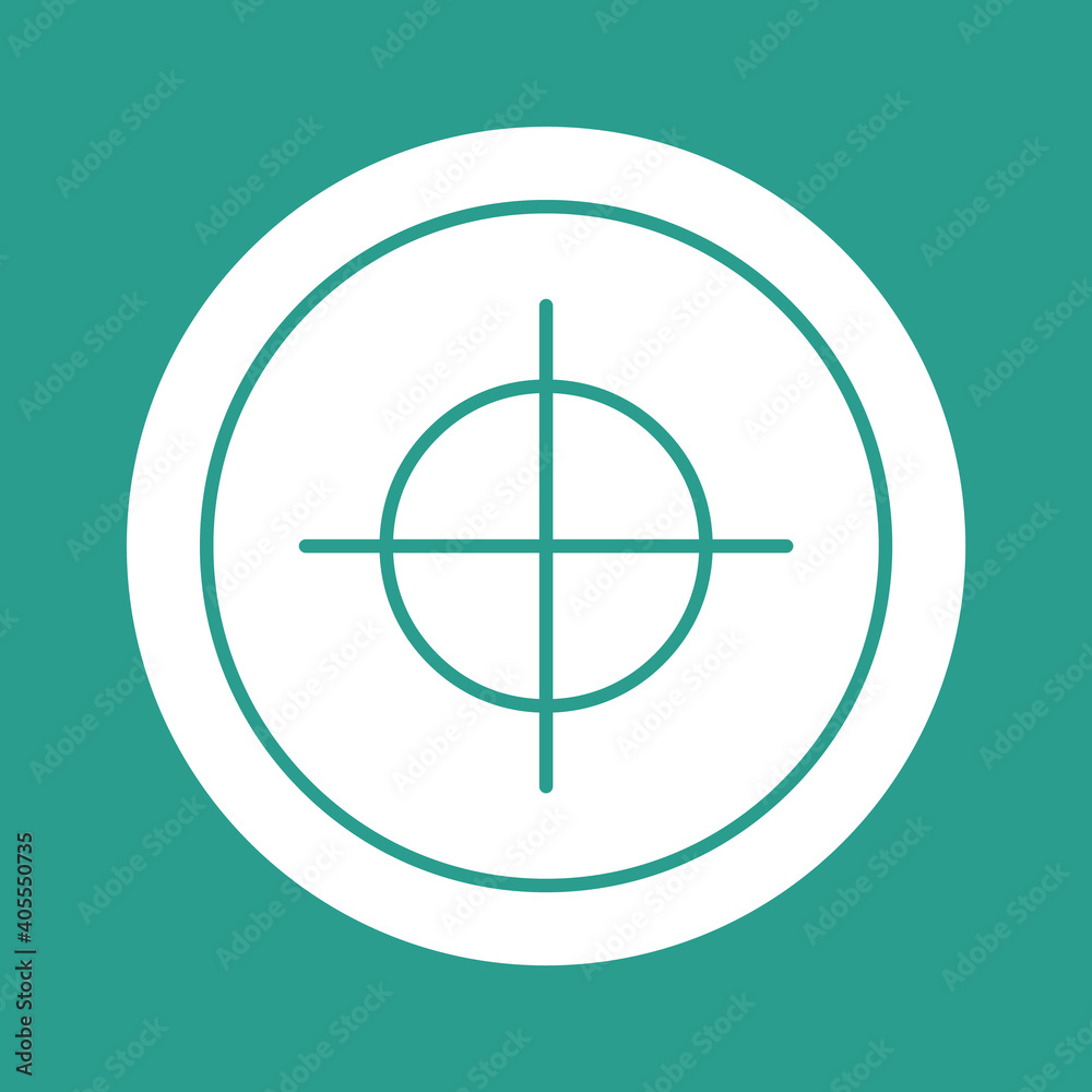 Wall mural Target Icon